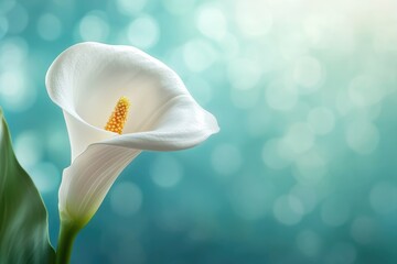 lily turquoise background image