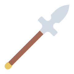 Spear Weapon flat icon battle warrior viking