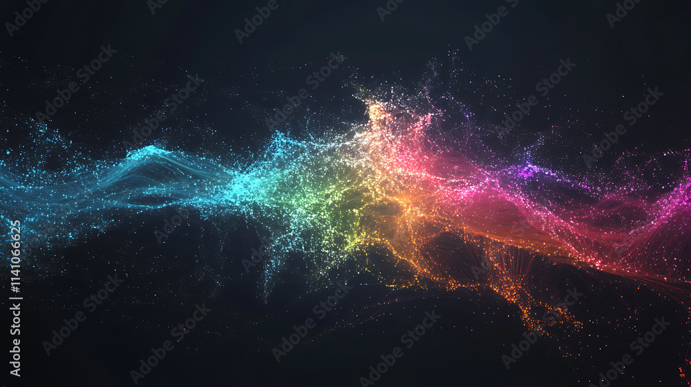 Poster a vibrant digital network representing indiaï؟½s progress in connectivity and sustainable technologi