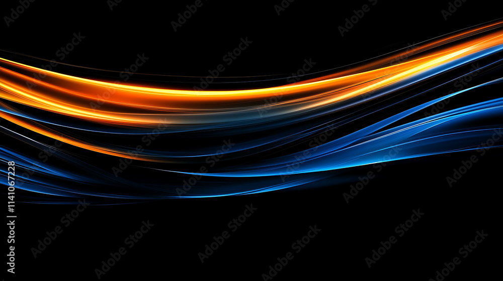 Poster abstract background with yellow and orange gradient