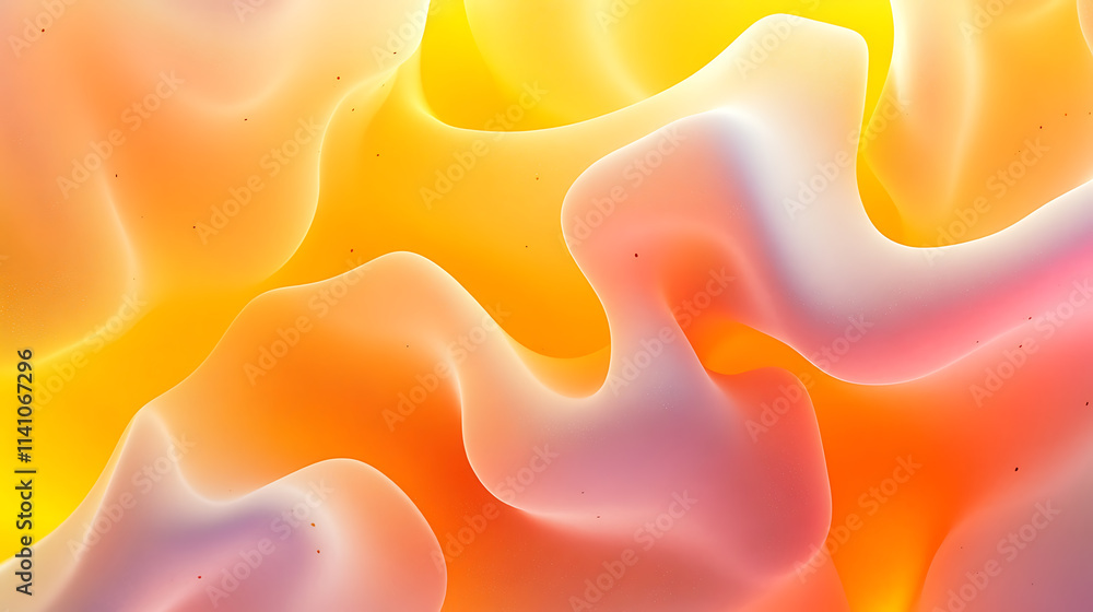 Poster abstract background with yellow and orange gradient