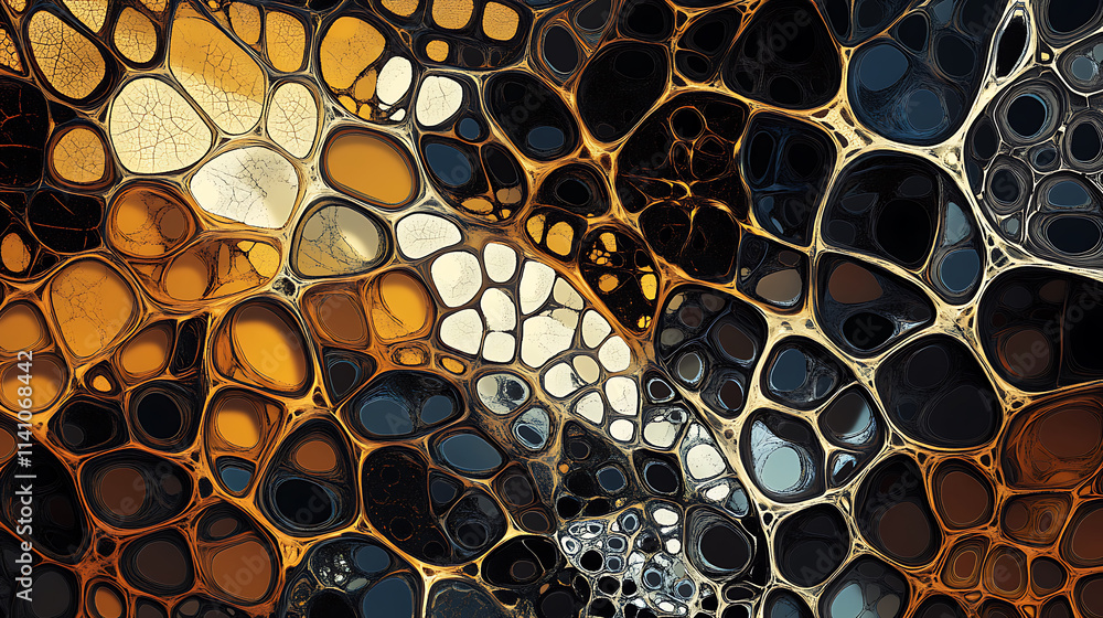 Poster abstract delaunay voronoi trianglify generative art background illustration
