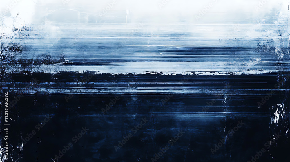 Poster abstract blue digital technology background with gears and cogs, dark blue banner for web design