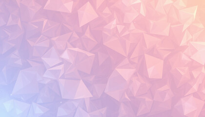 Obraz premium Abstract Pastel Pink Triangular Geometric Background