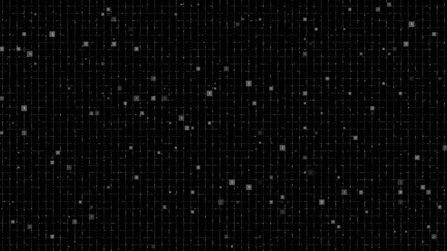 Digital grid animation Wire Frame Background Design Element grid moving background. data processing over grid Technology, Big Data, Digital Innovation. technology internet concept sci fi grid pattern - Powered by Adobe