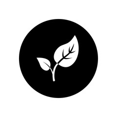 Fototapeta premium Leaf icon illustration