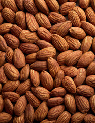 Fototapeta premium Wallpaper full of almonds