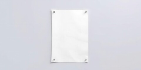 Clean and professional isolated flyer mockup on a white background, promotion, template