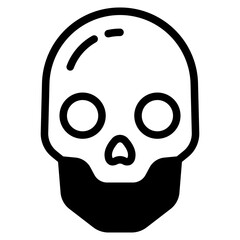 Skull crossbone vector pirate icon Halloween ghost graphic symbol illustration