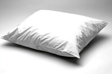 Obraz premium Top view of a blank white bed mock-up. The mock-up includes empty blankets and pillows, isolated against a transparent background.