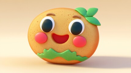 easter egg with face