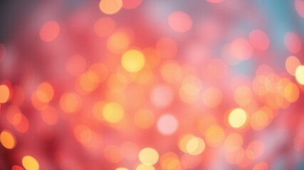 Obraz premium Vibrant orange bokeh lights creating a mesmerizing abstract background, holiday, party, colorful