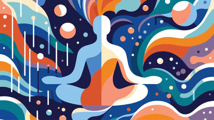 Simple, calming visuals, such as abstract patterns or gentle flows, are widely used in projects that focus on mental health, emotional balance, and visual comfort 