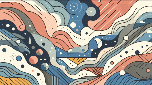 Simple, calming visuals, such as abstract patterns or gentle flows, are widely used in projects that focus on mental health, emotional balance, and visual comfort 