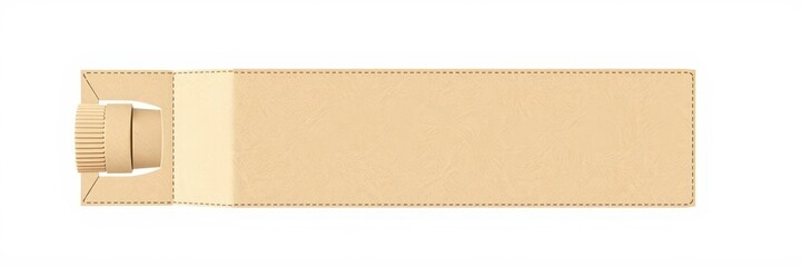 Fototapeta premium Carton box dieline template for bottle package mockup with die cut lines and fold marks, template, box