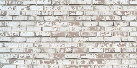 White grunge brick wall with textured surface perfect for urban background or vintage design projects, weathered, pattern, old
