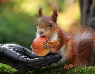 Feeding Squirrels Fruit