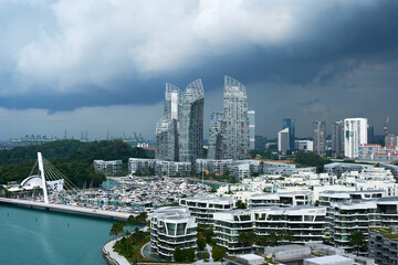 Naklejka premium Singapur Panorama