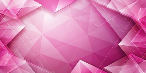 Obraz premium Abstract pink geometrical shapes background, pink, abstract, geometrical, shapes, background, design, texture, pattern