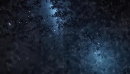 Obraz premium Celestial canvas of twinkling stars against a dark blue background, galaxy, darkness, night sky