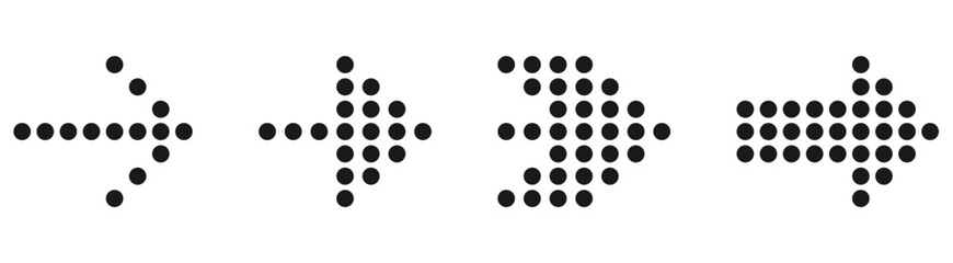 dotted arrow direction icon