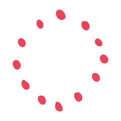 red loading symbol element