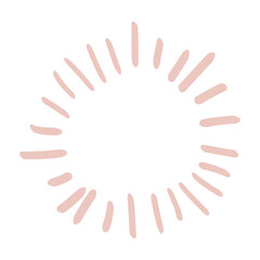 vintage light rays element 