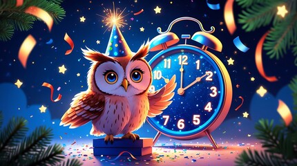 Owl's Midnight New Year Celebration