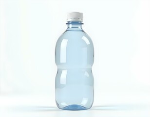 Reusable water bottle 3D render icon isolated on transparent background cutout ia 