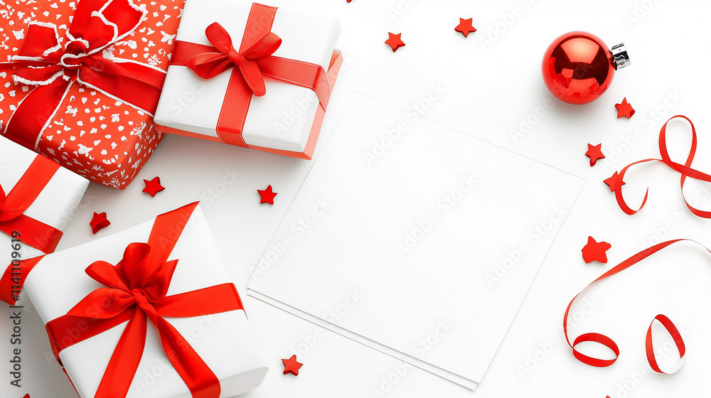 Poster a wishlist page featuring multiple items, isolated on white background