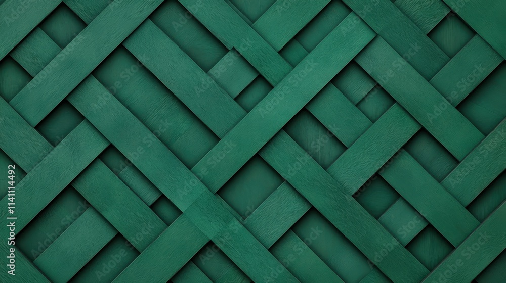 Poster textured green weave pattern background for design and art projects