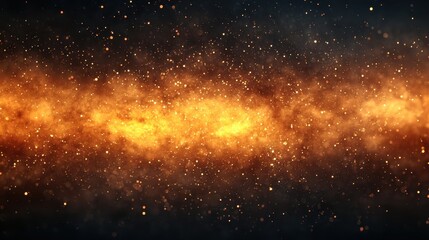 Naklejka premium Abstract Cosmic Background with Glowing Dust and Bright Stars