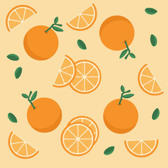 Orangen Muster - Orange