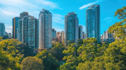 Blocks of luxury residential apartments 