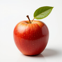 Photo of an apple on white background - fruit generation -