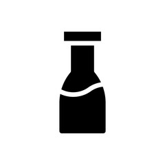 Milk bottle icon. Concept of dairy, nutrition, and healthy eating.