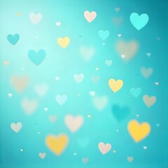 Hearts seamless light background Valentine's day.