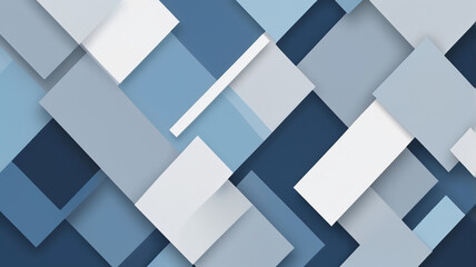Sleek square pattern in blue, white, and gray tones, ideal for professional presentations and business branding.