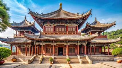 Historic Anle Temple in Changzhi, Shanxi Province with ornate architecture and intricate details, Anle Temple, Changzhi