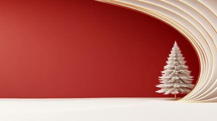 Christmas and New Year themed e-commerce product exhibition booth