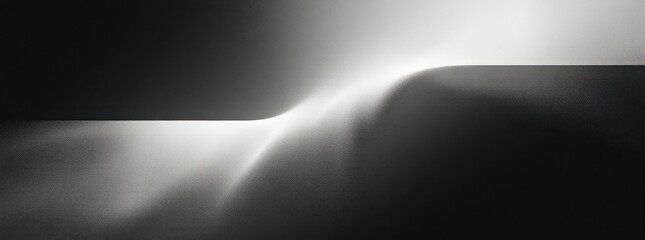 Black and White Abstract Gradient Texture Pattern Design Grunge Background Poster Header