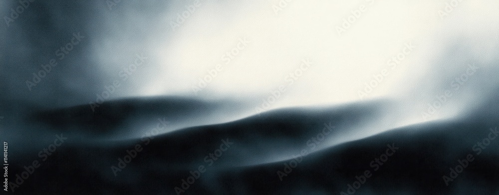 Poster minimalist abstract gradient background smooth transition monochrome grey black white noise texture