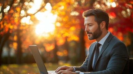 Close-up of a business professional using a laptop to analyze graphs and trends of popular products Demonstrating focus and analytical skills
