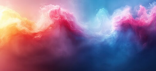 Fototapeta premium Pastel gradient background smooth texture pink blue beige gray watercolor soft light minimal design ambient elegant wallpaper