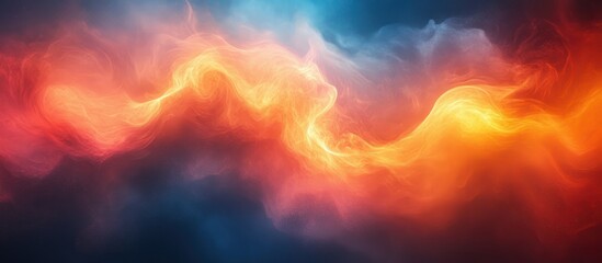 Vibrant Gradient Background Abstract Design Warm Orange Cool Blue Light Textured