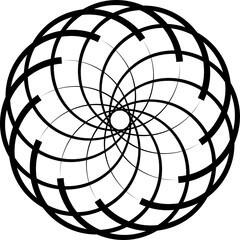 Obraz premium Circle overlapping infographic, also interlocked round simple style, diagram, web, data