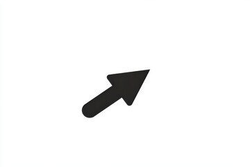 Black arrow cursor on white background