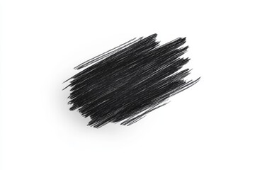 Abstract black scribble on white background