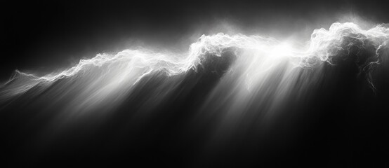 High Contrast Black and White Abstract Gradient Background Monochrome Noise Texture for Design