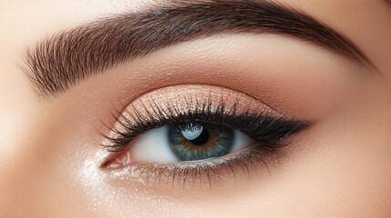 Mascara woman natural portrait brunette female eyelash make-up